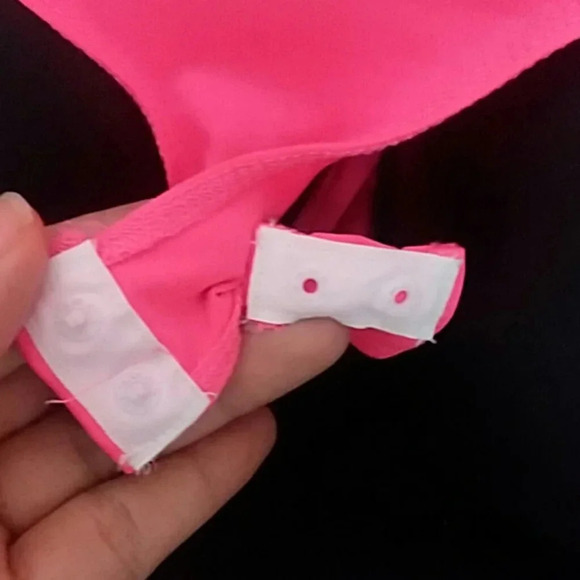 Hot Pink Iris Long Sleeve Stretchy Women's Fashion Bodysuit - Picture 2 of 3